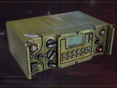 Military Radio MT3TR Low-poly 3D model