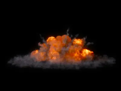 Bomb Explosion 3D model