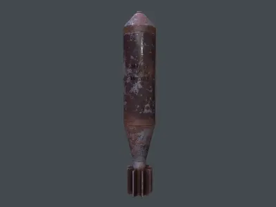 Mortar Projectile 60mm M83 3D model get