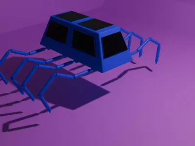 robot vehicle 3D model