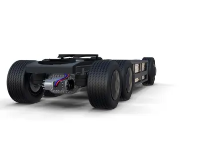 Tesla Semi Truck Chassis 3D model