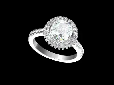 Wedding Ring  3D print model 457