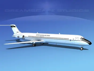 Douglas C-9-50 Nightingale USAF 3D model