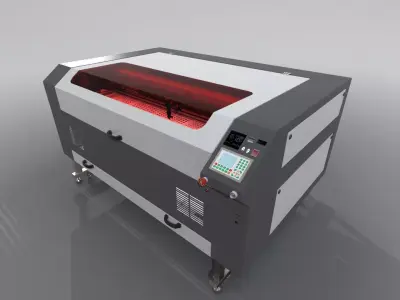 Laser machine CO2 3D model