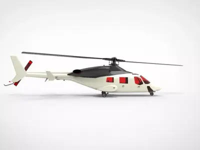 Bell 222 3D model buy