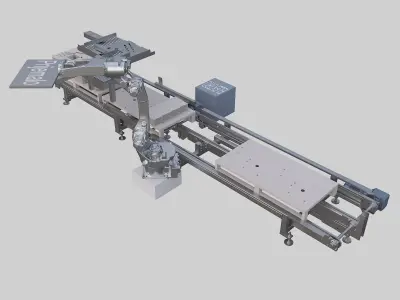 Palletizing Robot Cell 3D model