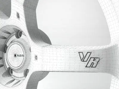 Rays TH3 VR Forged automotive -RIM ONLY- 3D model