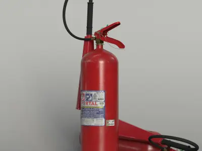 3D Fire Extinguisher  3D model