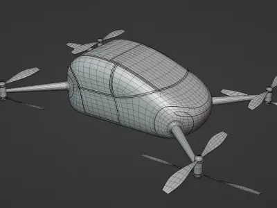 Passenger drone concept 5 3D model