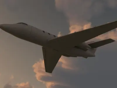 Dassault Falcon 200 3D model purchase