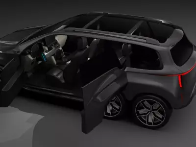 6x6 SUV Concept 3D model