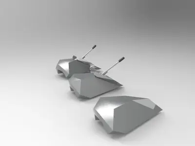 Bofors 57 mm 3D model