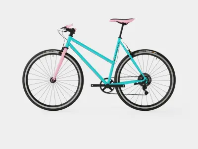 Track bike Low-poly 3D model