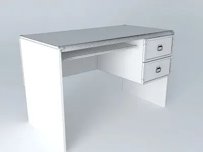 Indiana Red Pine Desk 3D model