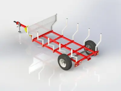 WG 6003 - STL Trailer for wood 3D model