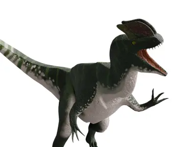Dilophosaurus RIG Free 3D model