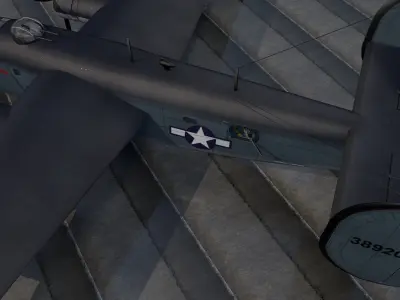 consolidated PB4Y-1 liberator 3D model by chipbasschao