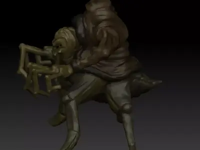 Sci-Fi Alien challenge merchant alien Free 3D model