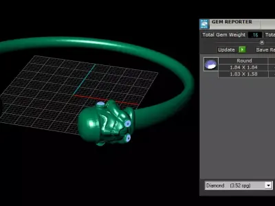 Galactic Trooper Diamond Torque Bracelet 3D print model
