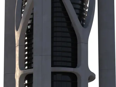  Futuristic Building 104 