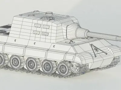 Jagdtiger tank destroyer  Free 3D model