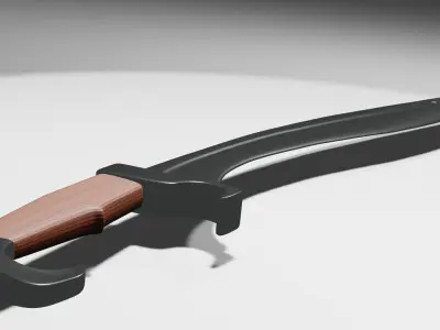 Historical falcata 3D model