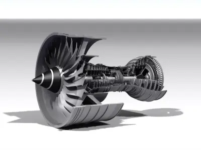 Trent 900 Engine 3D model