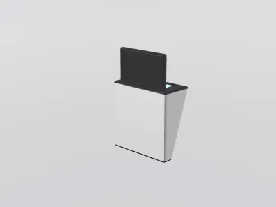 SciFi Laboratory Sample Scanner Low-poly 3D model