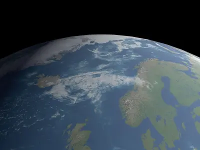 Earth 3D model with 8k textures Free low-poly 3D model