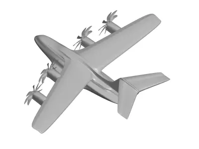 A400m military airbus 3D model