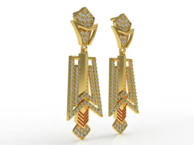 Diamond Pendant Set 51 3D print model