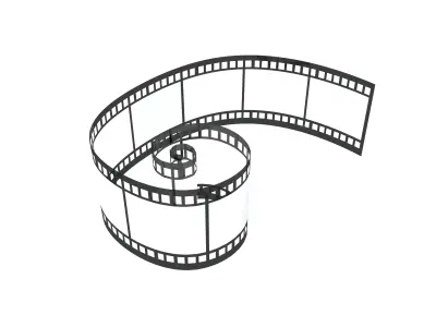 Video Film v2 001 Low-poly 3D model