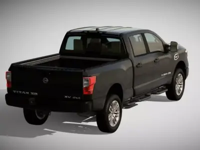 2024 Titan XD Pickup Truck 3D Model  High Detail  PBR 3D model
