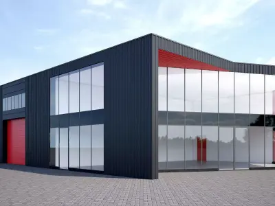 Logistics center  3D model
