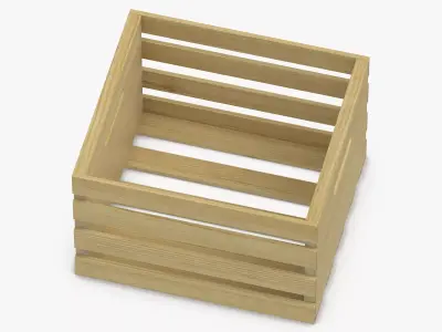Wooden Crate 02 3D model purchase