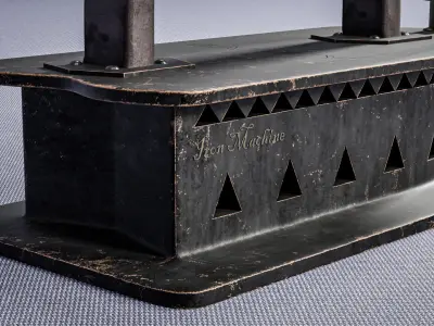 Classic Iron Machine With Texture 3D model