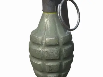 M2 Grenade low poly Low-poly 3D model