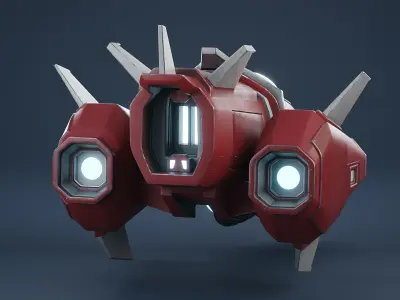 Stylized Star Fighter 3D model
