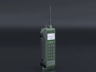 Millitary Dual Band Radio Low-poly 3D model