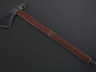 Tomahawk axe Low-poly 3D model purchase
