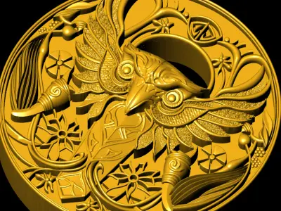 AI EAGLE PENDANT Texture