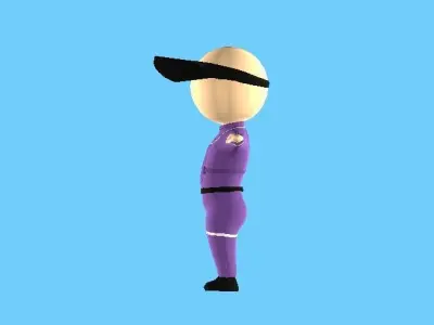 Lowpoly Stickman Carrier 2 Model  Not include Vehicle  Low-poly 3D model
