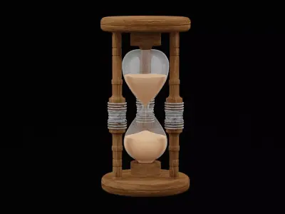 Antique Hourglass 3D model