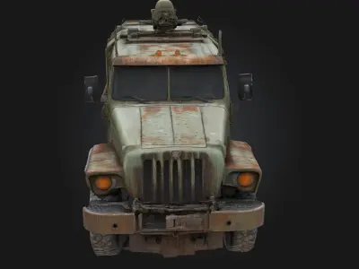 Rusty Off-Road Beast  Rugged Power with a Weathered Soul 3D model
