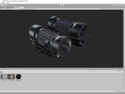 PBR M145 Sight Low-poly 3D model