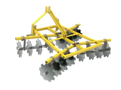 Disc harrow john deere 3D model