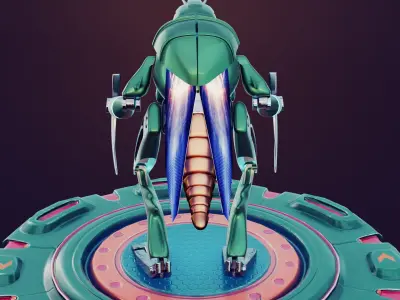 Grasshopper robot 3D model