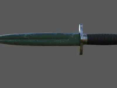 Knife Free low-poly 3D model 8