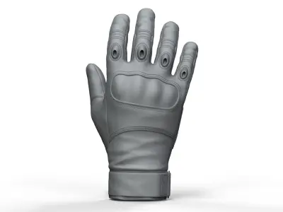 Military Tactical Glove - High Poly 3D model