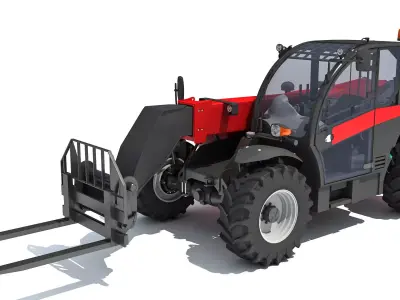 3D Telescopic Telehandler 3D model